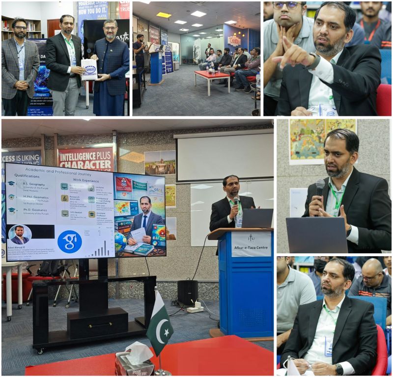Adeel Ahmad delivering a talk at ITU, Lahore 2026