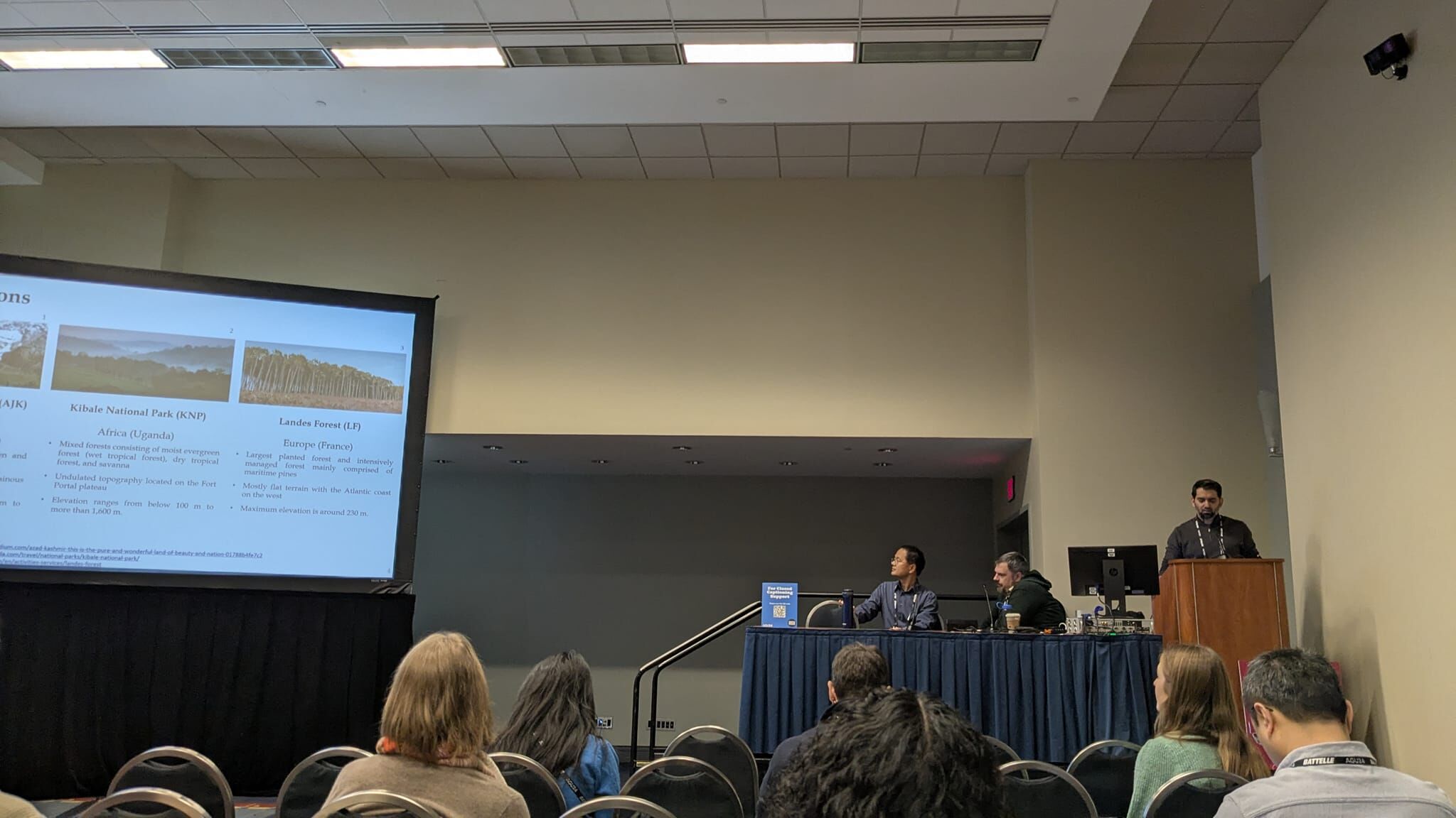 Adeel Ahmad presenting at AGU 2024